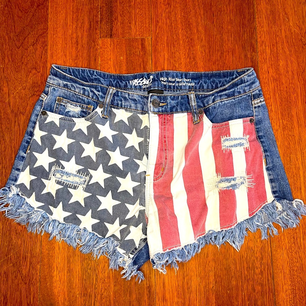 Mossimo High Rise Flag Shorts